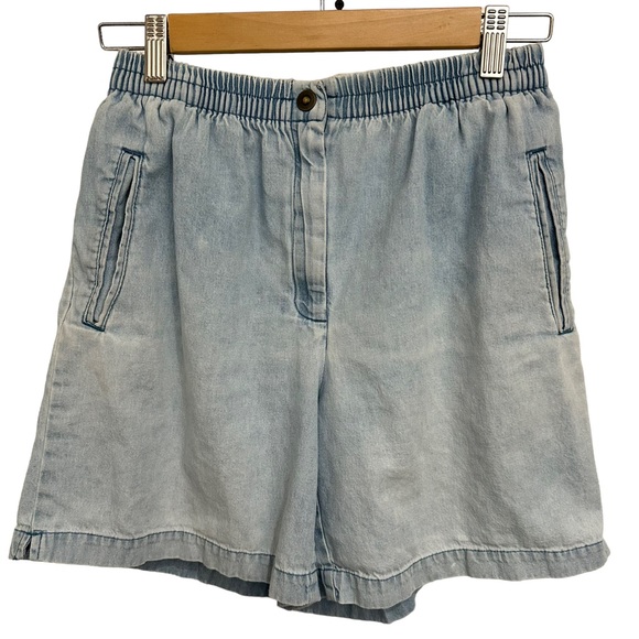 Vintage Karen Scott Faded Jean Shorts SP - Picture 1 of 4